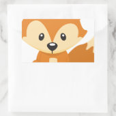 フォックスフォックス 長方形シール (バッグ)