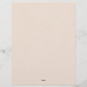 フォックスフォレストクリスマス8.5インチx 11インチ文房具 レターヘッド (裏面)