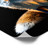 フォックスフォレスト自然愛好家山ハイキングキャンピングバス ポスター (角)