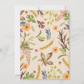 フォックスベイビーシャワー招待状ウッドランドフォレストキツネ 招待状 (裏面)