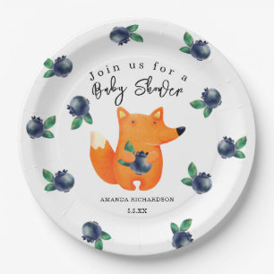 フォックスベビーシャワー ペーパープレート