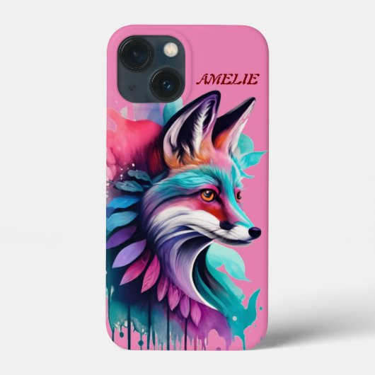 フォックスポートレートコローケースメイトiPhoneケース Case-Mate iPhoneケース (裏面)