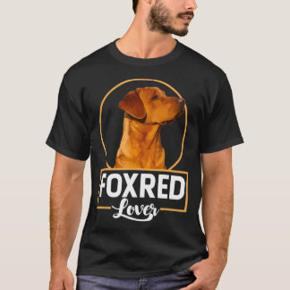 フォックスラブラドール愛好家redfox labrador tシャツ