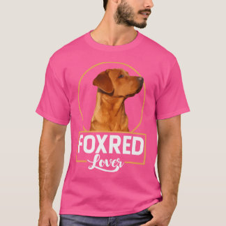 フォックスレッドラバーレッドフォックスラブラドールリトリバーキツネレッド Tシャツ