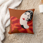 フォックス女性 クッション (ブランケット)