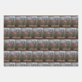 フォックス狩りラッピング紙フラットシートセット3 ラッピングペーパーシート (正面2)