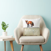 フォックス赤フォックスピローアートと文字 クッション (椅子)