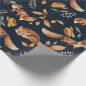 フォックス&バラ ラッピングペーパー (角)