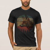 フォックス ビンテージ ペインティング スタイル Tシャツ (正面)