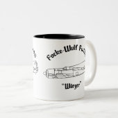 フォッケ – ウルフFw190 ツートーンマグカップ (正面右)