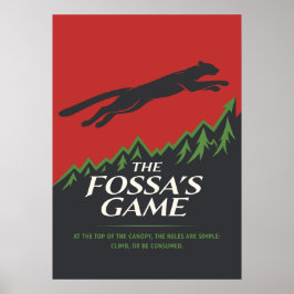 フォッサのゲーム野生戦略 ポスター