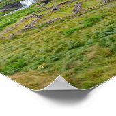 フォッサレット滝，アイスランド ポスター (角)