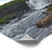 フォッサレット秋，アイスランド ポスター (角)