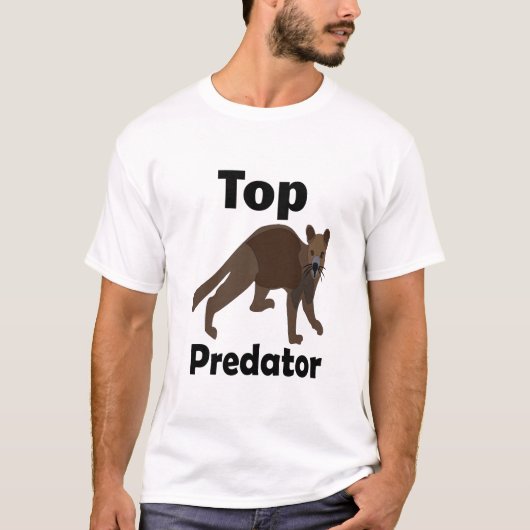 フォッサ マダガスカル 肉食動物 捕食者 Tシャツ (正面)