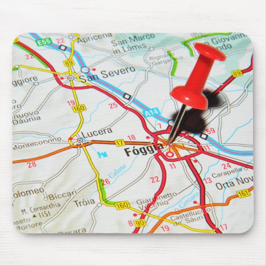 フォッジャ、イタリア マウスパッド (正面)