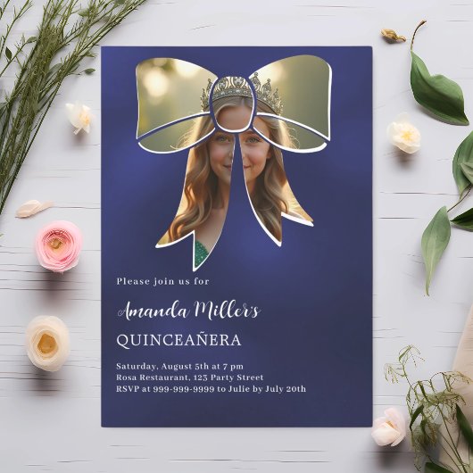 フォットボウ海軍ブルーキンセアニェラ 招待状