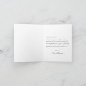 フォッモダントオーバーレイ結婚のメッセージ折り畳み サンキューカード (内部)