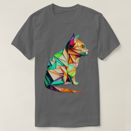 フォディ・フェリーン折り紙ネコ Tシャツ (デザイン正面)