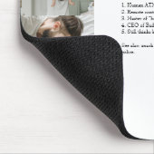 フォトおもしろいコラージュマウスパッドとパパ定義 マウスパッド (コーナー)