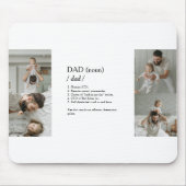 フォトおもしろいコラージュマウスパッドとパパ定義 マウスパッド (正面)