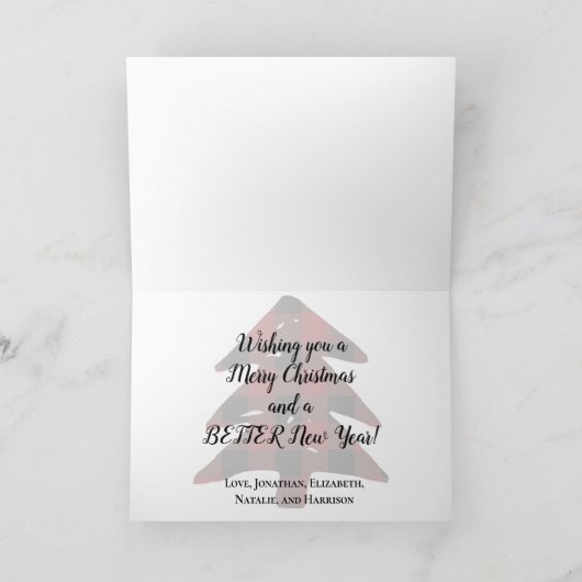 フォトおもしろい恋しく思ユア顔顔マスクスマス シーズンカード (内部)