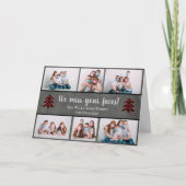 フォトおもしろい恋しく思ユア顔顔マスクスマス シーズンカード (正面)