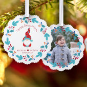 フォトおもしろい格言甘い格言小妖精や小人フローラリースかわいい オーナメントカード