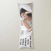 フォトおもしろい長距離人間関係ギフト ボディピロー (裏面 (縦))