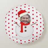 フォトおもしろい顔クリスマス ラウンドクッション (裏面)