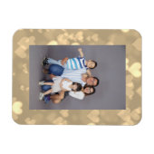 フォトお気に入りの《写真》ぼけ味ハートフレーム マグネット (横)