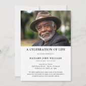 フォトお祝いの命日招待状 招待状 (正面)