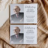 フォトお祝いの命日招待状 招待状