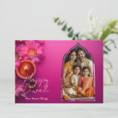 フォトと文字のカスタムRadiance & Rootsカード付き 招待状 (スタンド正面)