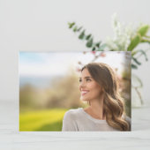 フォトのみデザイン卒業挿入 招待状 (スタンド正面)