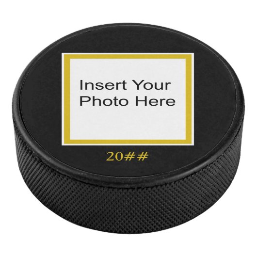 フォトのカスタマイズ黄色編集可能ホッケーパック アイスホッケーパック (3/4)