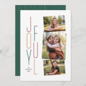 フォトのコラージュカラフルのホリデーカード シーズンカード (正面/裏面)