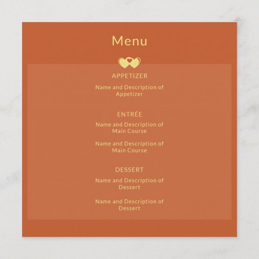 フォトの結婚婚約のフラットメニューの追加 メニュー (裏面)