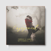 フォトの結婚婚約パーティフォイルのゲストブックの追加 ゲストブック (正面)