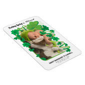 フォトアイリッシュシャームロックベビー発表 マグネット (右側)