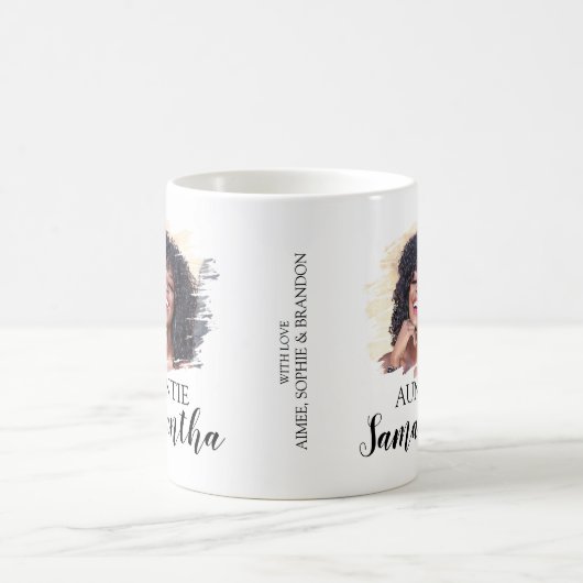フォトアウパーソナライズされたンティ コーヒーマグカップ (中央)