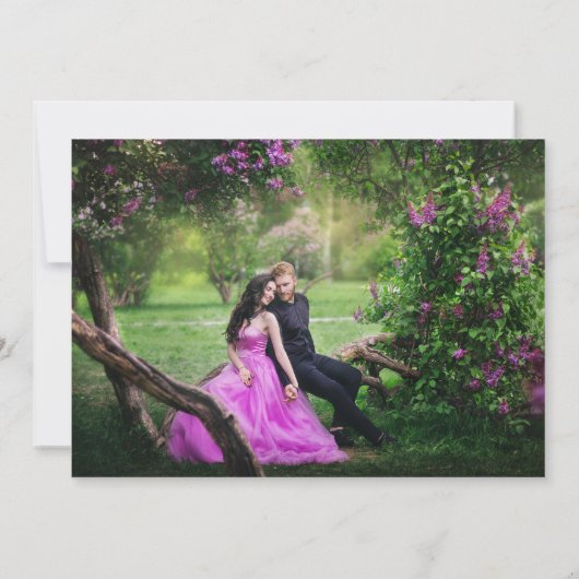 フォトアガテパープル金ゴールドダークセーブ日付 セーブザデート (裏面)