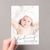 フォトアクリルの誕生のお知らせ アクリル招待状 (インサイチュ (ポータブル))