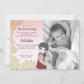 フォトアナンパラシャンファースト米式招待状 招待状 (正面)