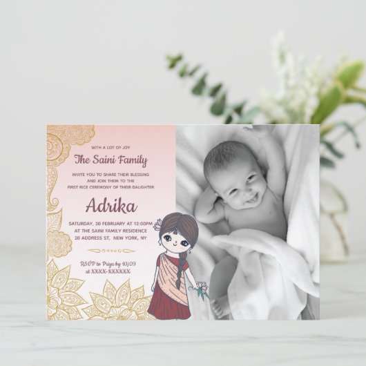 フォトアナンパラシャンファースト米式招待状 招待状 (スタンド正面)