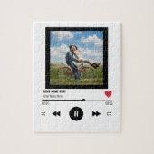 フォトアニバーサリーユニークミュージックプレーヤーの愛 ジグソーパズル (縦)