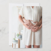 フォトアボカドベビーシャワーパーティーサンキューカード 招待状 (裏面)