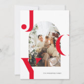 フォトアモダンミニマルルチの喜び 招待状 (正面)