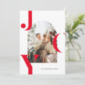 フォトアモダンミニマルルチの喜び 招待状 (スタンド正面)