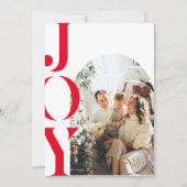 フォトアモダンミニマルルチの喜び 招待状 (正面)