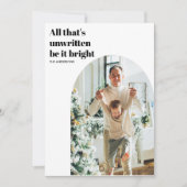 フォトアモダンミニマルルチハッピーホリデー 招待状 (正面)